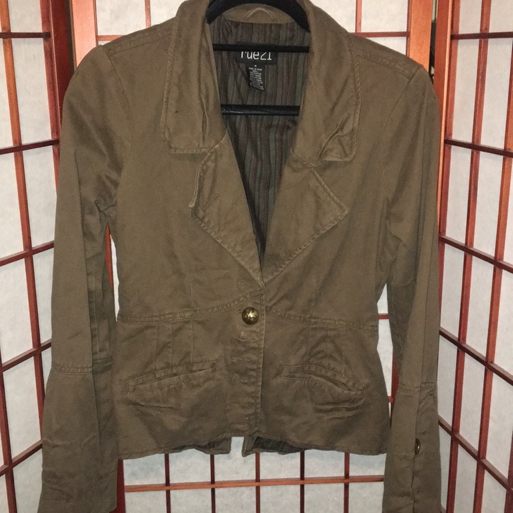 Army green Jean Jacket